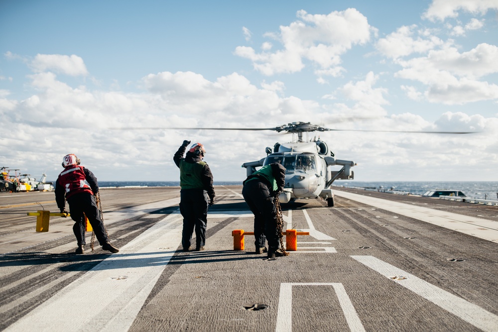 Sailors Conduct Helo Operations