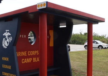 Marines revitalize Guam bus stop