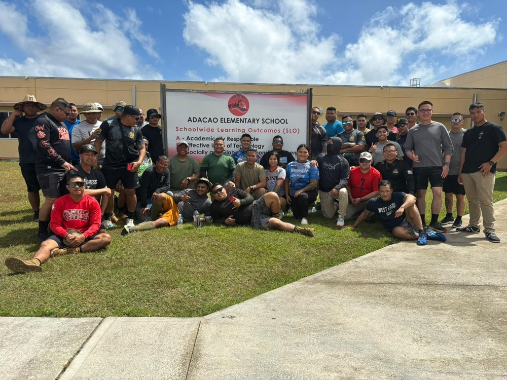Guam Guard’s Team Binadu helps Adacao Elementary