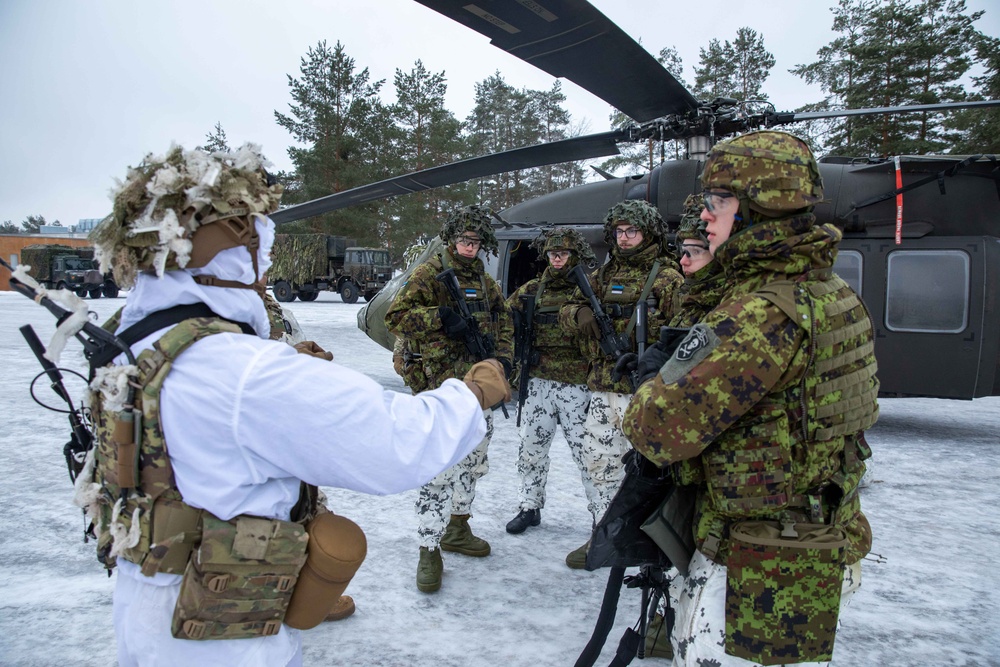Task Force Marne, Estonian Defense Forces conduct air assault training in Estonia