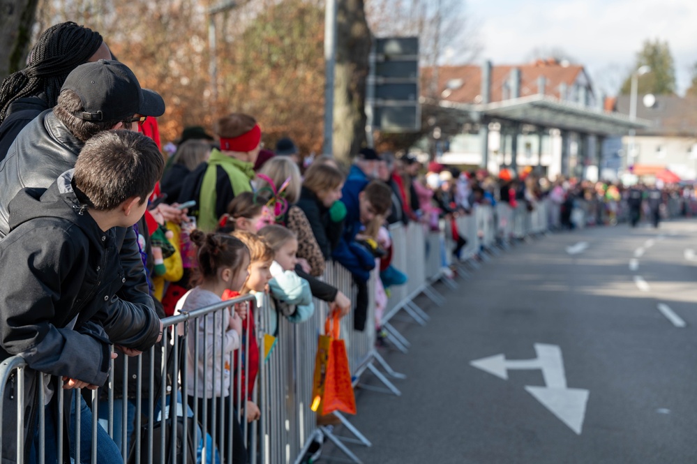 Come one, come all, the Fasching parade has begun
