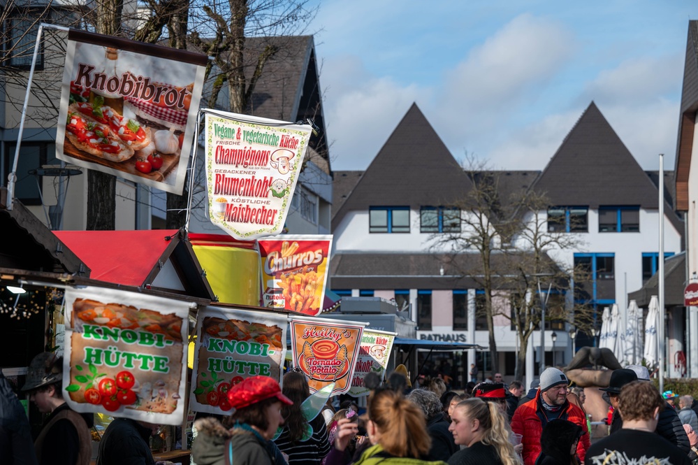 Come one, come all, the Fasching parade has begun