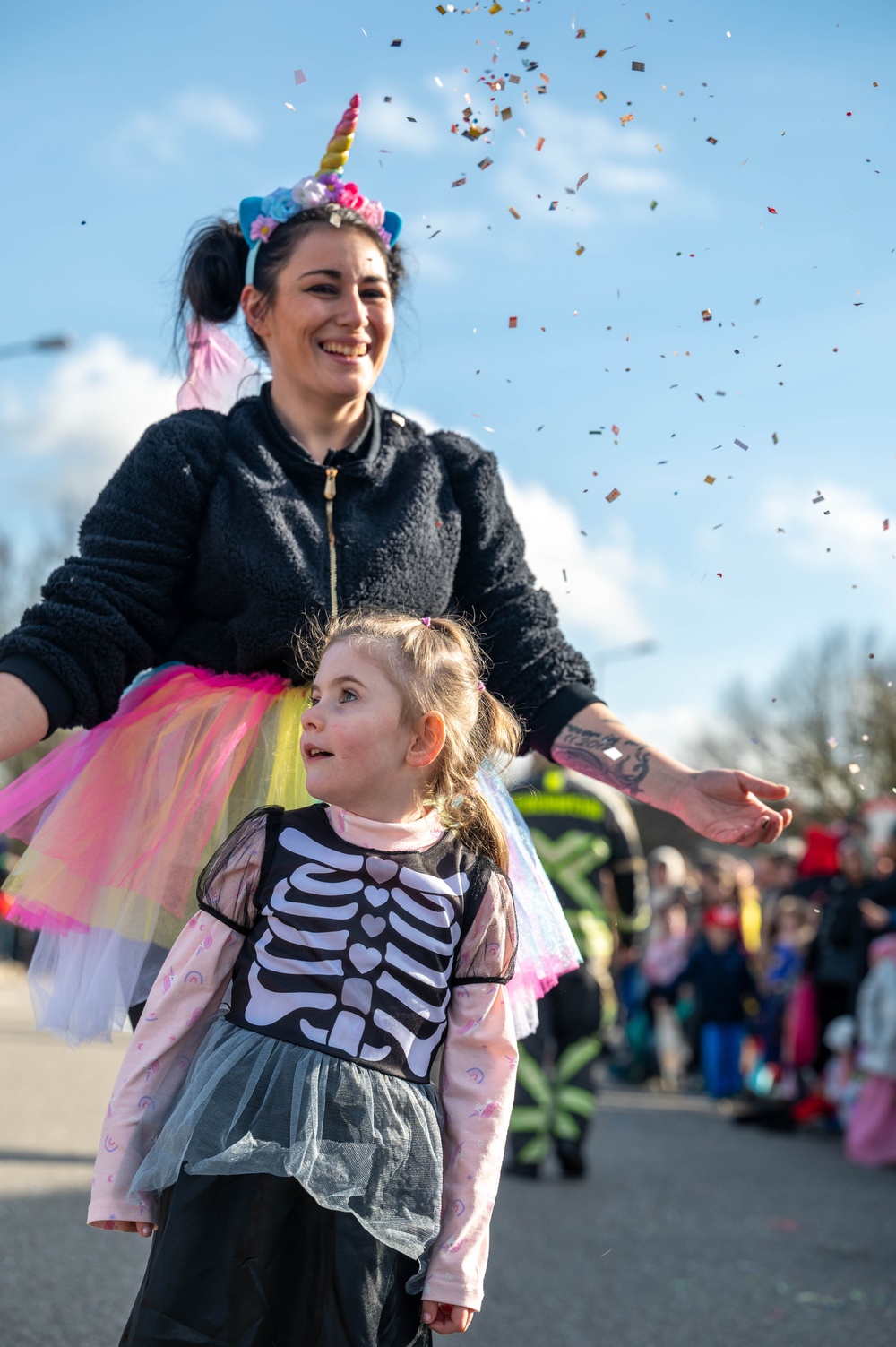 Come one, come all, the Fasching parade has begun
