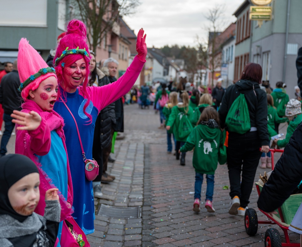 Come one, come all, the Fasching parade has begun