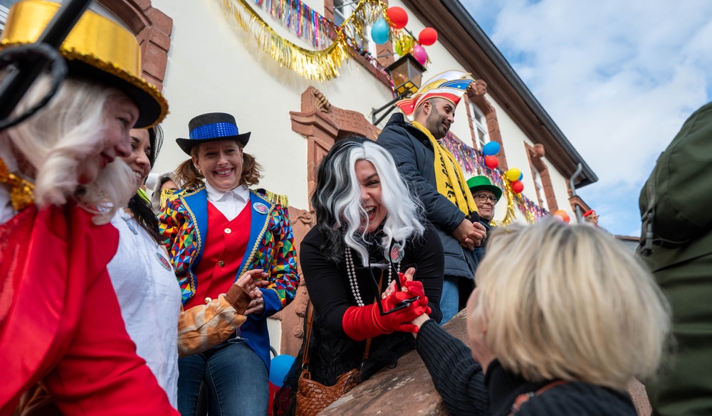 Come one, come all, the Fasching parade has begun