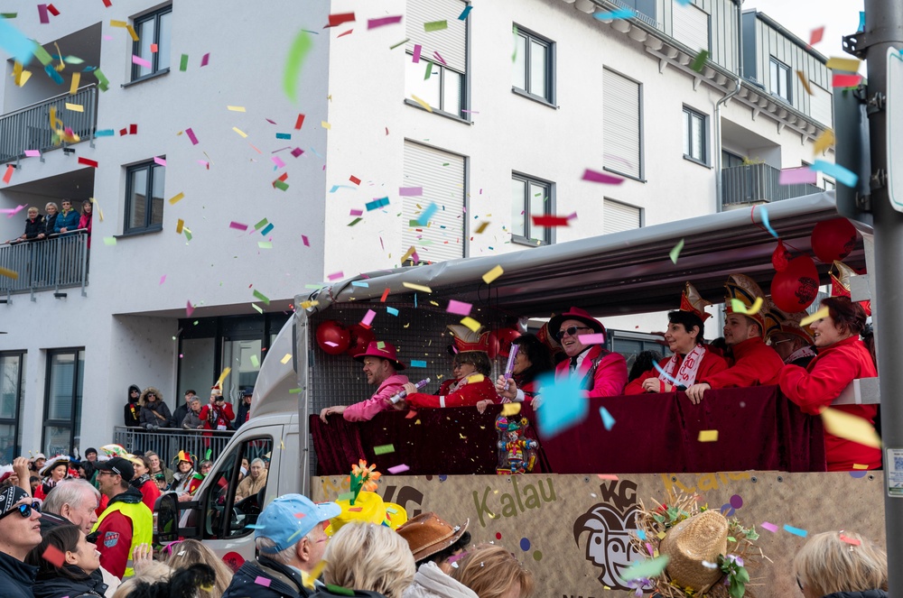 Come one, come all, the Fasching parade has begun