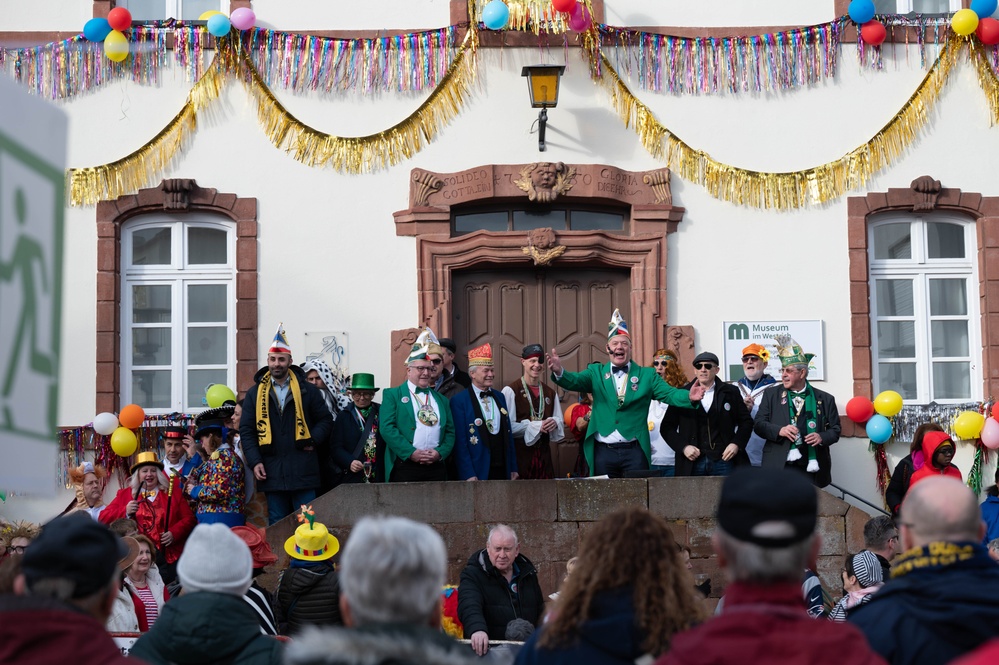 Come one, come all, the Fasching parade has begun
