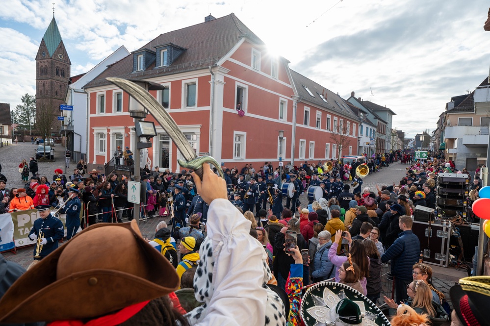 Come one, come all, the Fasching parade has begun