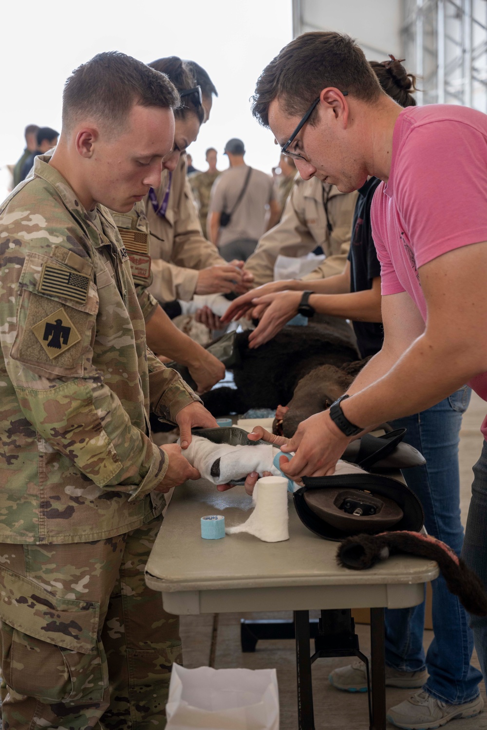 International Military Working Dog Handlers Train Together in K-9 Tactical Combat Casualty Care