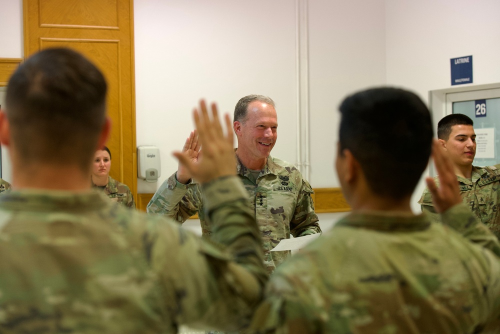 V Corps Commanding General Visits Task Force 82 Soldiers in Romania