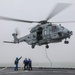 USS Gunston Hall Conducts Vertical Replenishment with a French Navy NH90 Helicopter