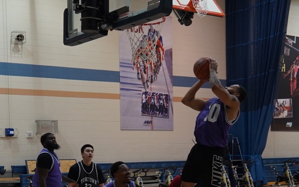 Intramural basketball at NWS Yorktown