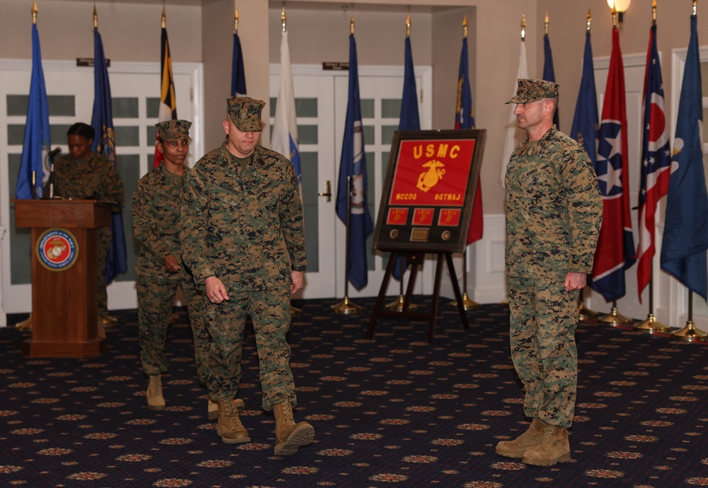 The first sergeant major of MCCOG retires, another assumes duties