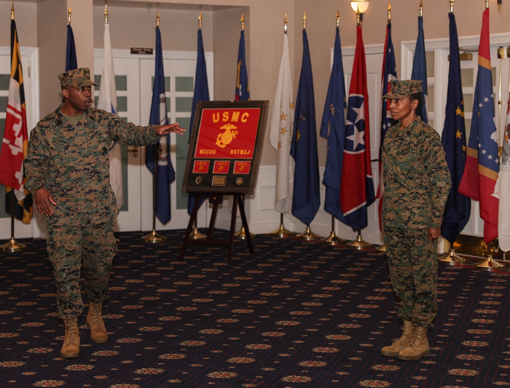 The first sergeant major of MCCOG retires, another assumes duties