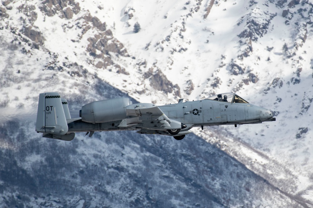 A-10 Thunderbolt takes off from Hill Air Force Base