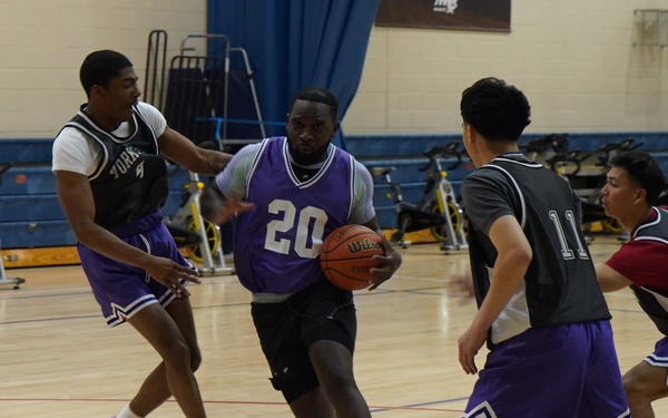 Intramural basketball at NWS Yorktown