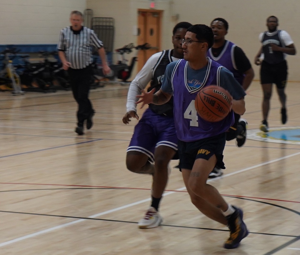 Intramural basketball at NWS Yorktown