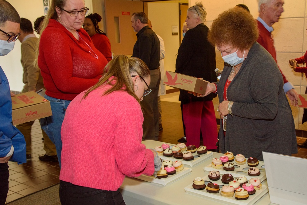 Walter Reed Staff Celebrate Valentine's Day with an Appreciation Luncheon and Photo Booth