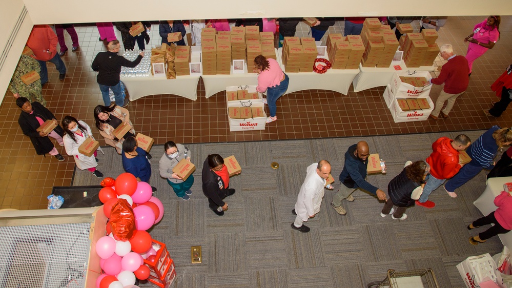 Walter Reed Staff Celebrate Valentine's Day with an Appreciation Luncheon and Photo Booth