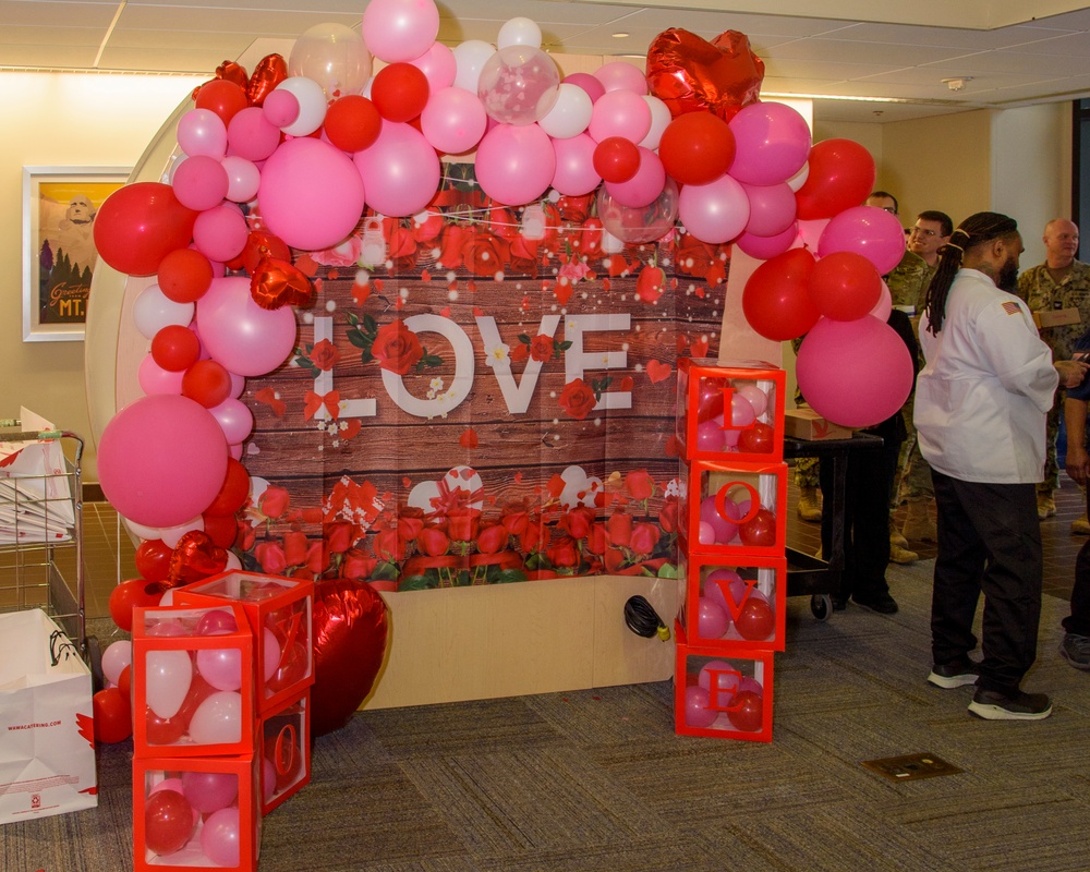 Walter Reed Staff Celebrate Valentine's Day with an Appreciation Luncheon and Photo Booth