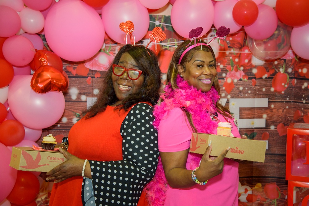 Walter Reed Staff Celebrate Valentine's Day with an Appreciation Luncheon and Photo Booth