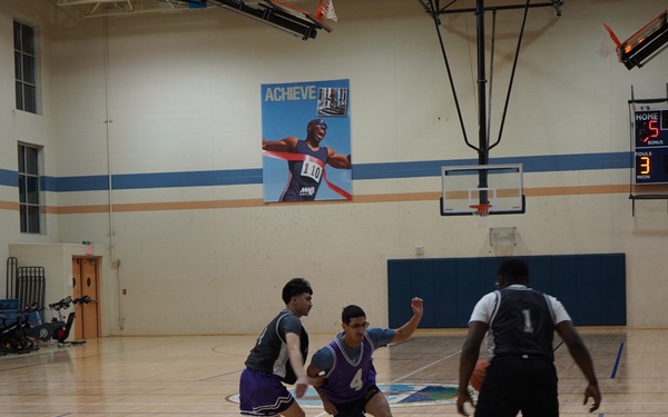 Intramural basketball at NWS Yorktown