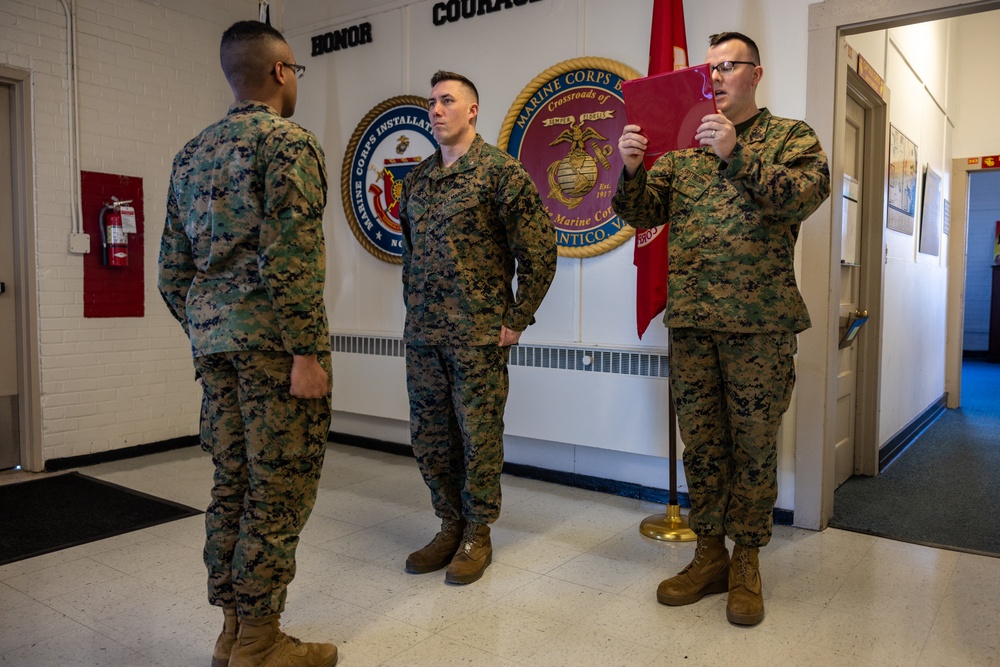 Arkansas native, Lance Cpl. Keahi Soomanstanton, receives award for superior work ethic
