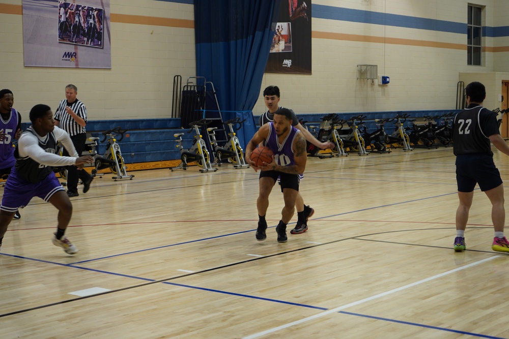 Intramural basketball at NWS Yorktown