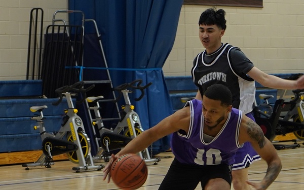 Intramural basketball at NWS Yorktown