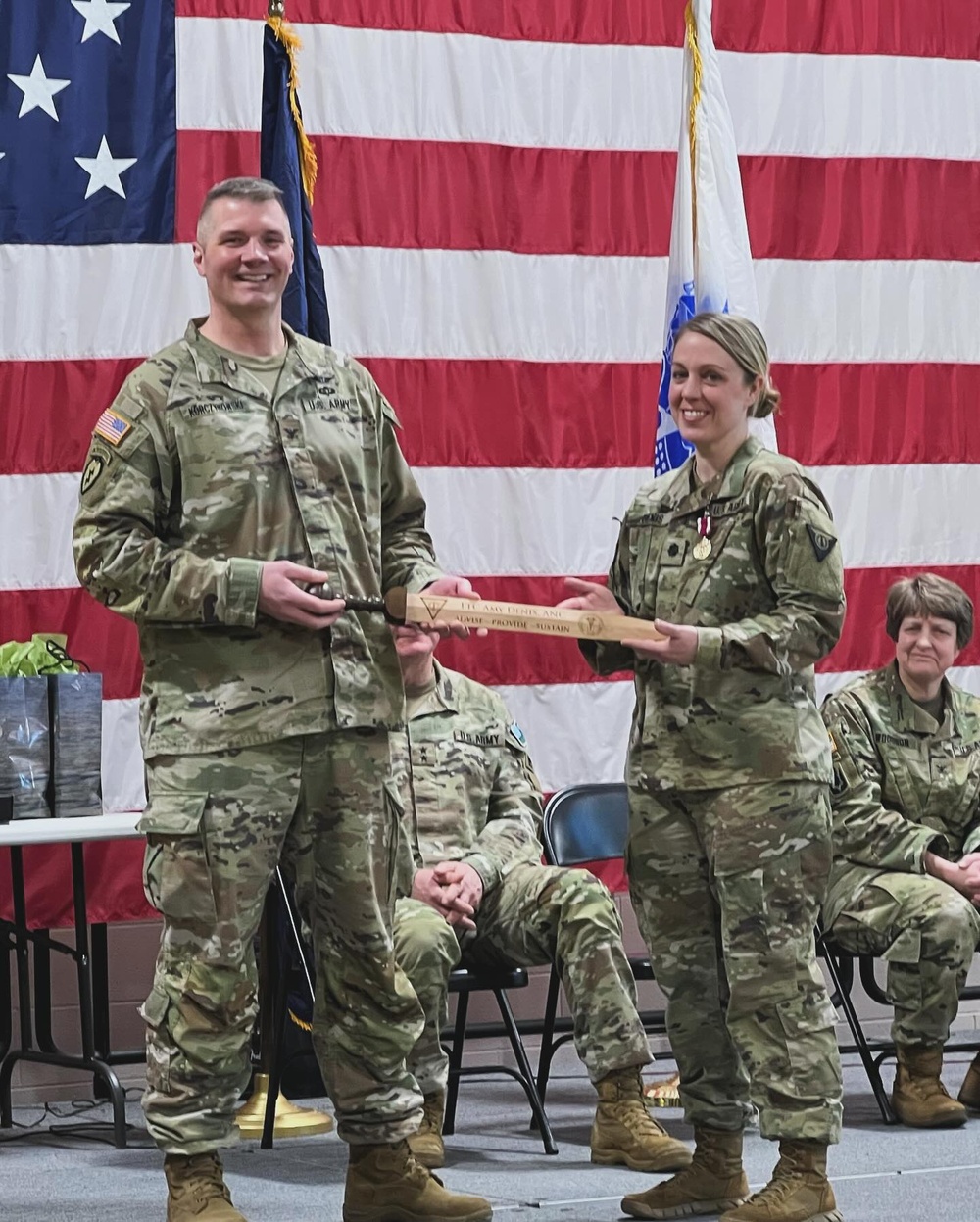 Lt. Col Denis Retires, Med Det.