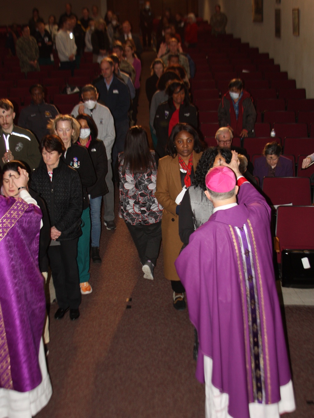 Ash Wednesday, Walter Reed, Archbishop for Military Services, Timothy Broglio