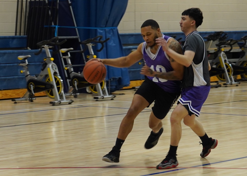 Intramural basketball at NWS Yorktown