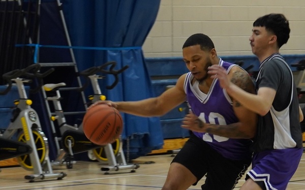 Intramural basketball at NWS Yorktown