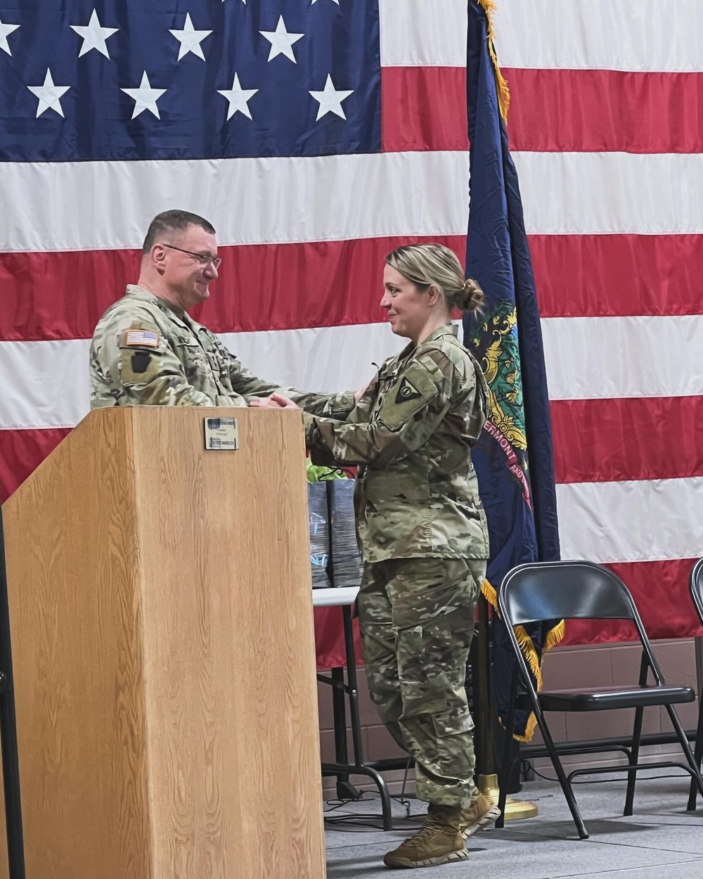 Lt. Col Denis Retires, Med Det.