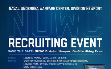 NUWC Division Newport to host in-person hiring event on March 2
