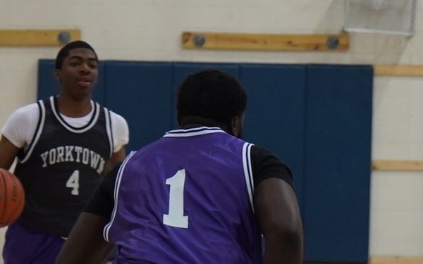 Intramural basketball at NWS Yorktown