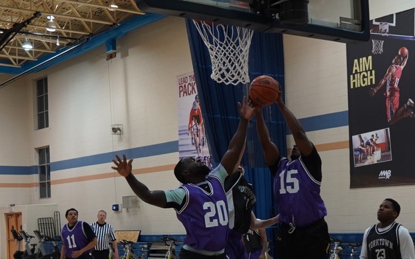 Intramural basketball at NWS Yorktown