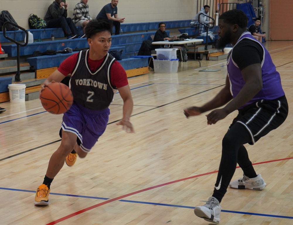 Intramural basketball at NWS Yorktown