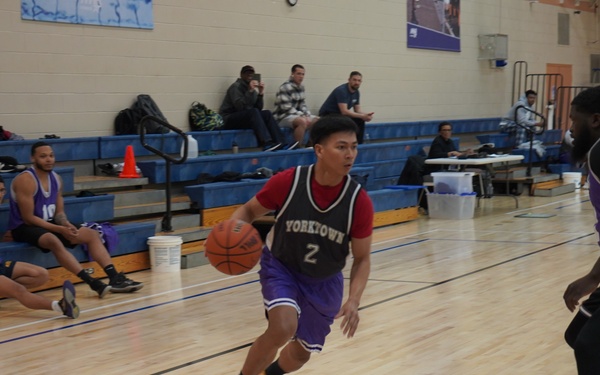 Intramural basketball at NWS Yorktown