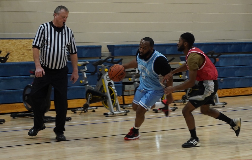 Intramural basketball at NWS Yorktown