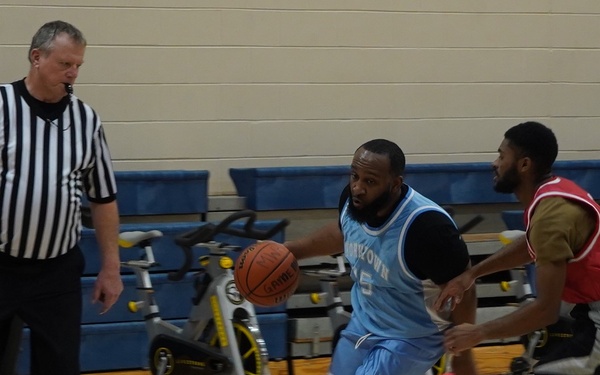 Intramural basketball at NWS Yorktown