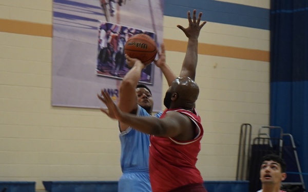 Intramural basketball at NWS Yorktown