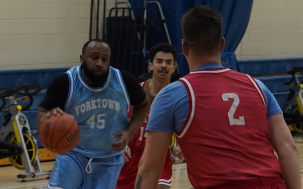 Intramural basketball at NWS Yorktown