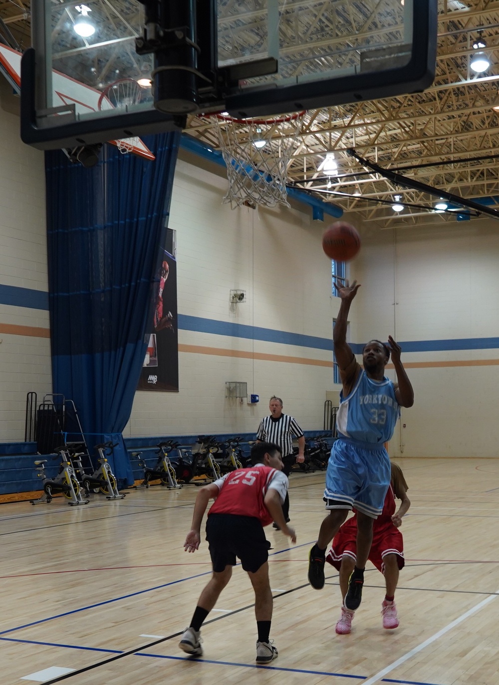 Intramural basketball at NWS Yorktown