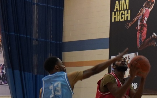 Intramural basketball at NWS Yorktown