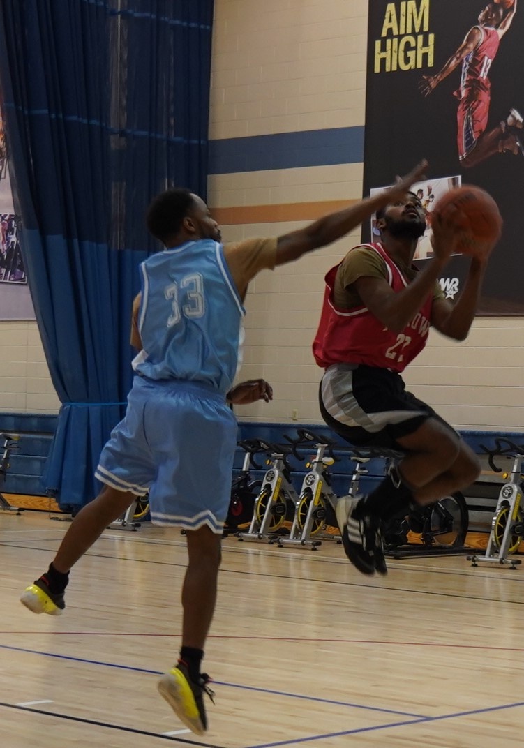 Intramural basketball at NWS Yorktown