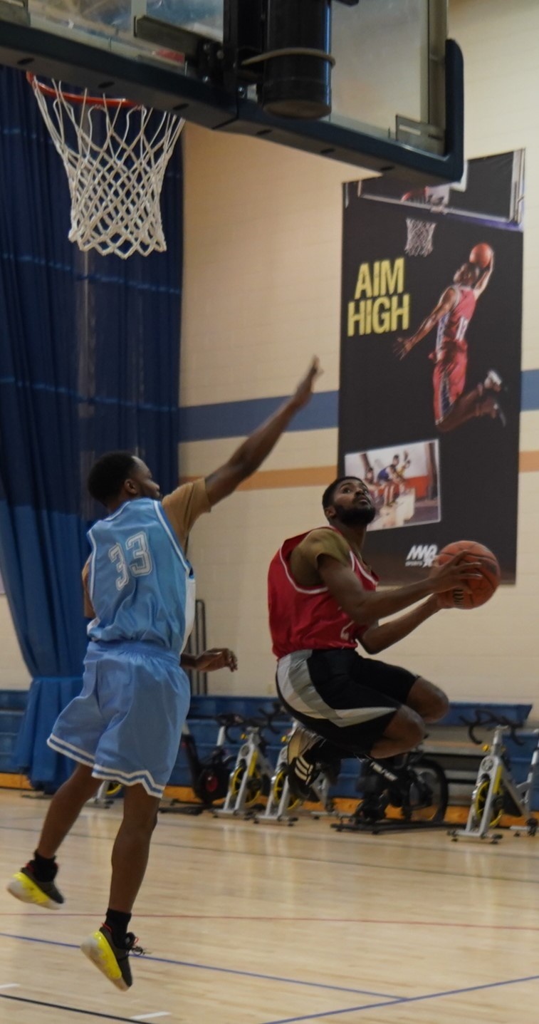 Intramural basketball at NWS Yorktown