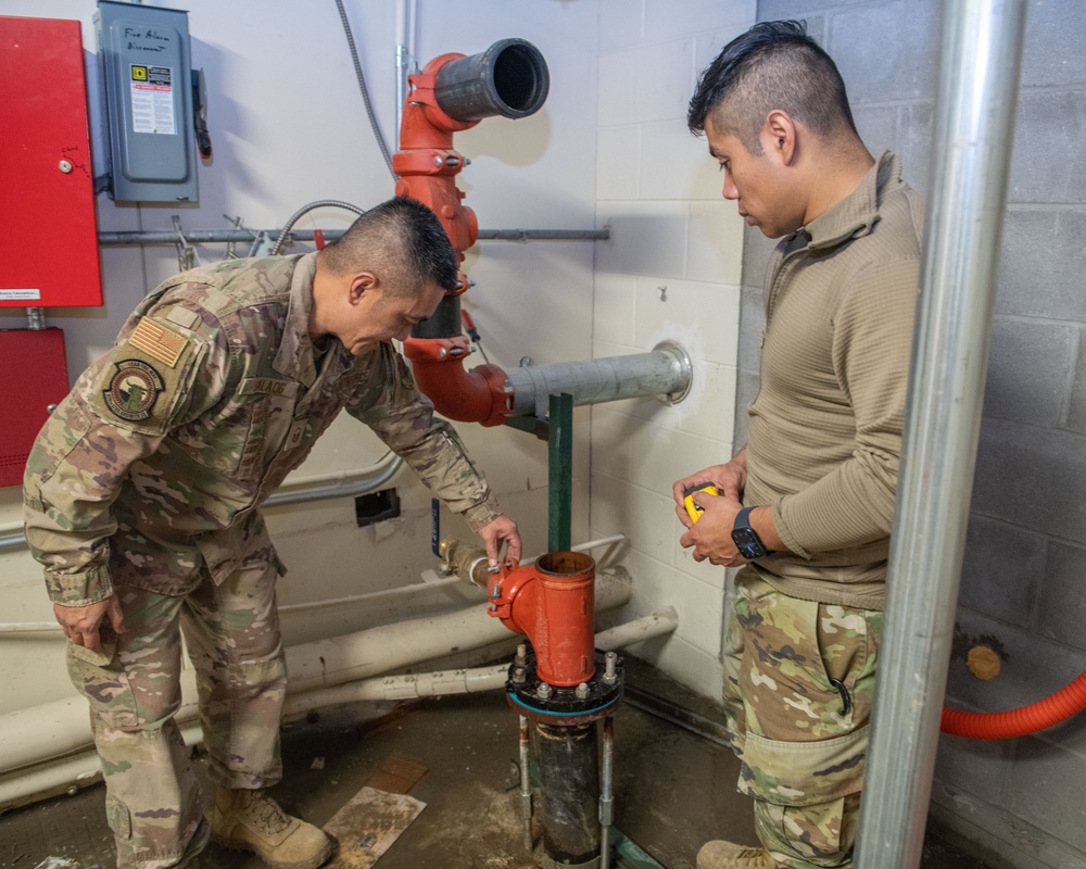 319th CES innovates solution for dual dormitory water outage