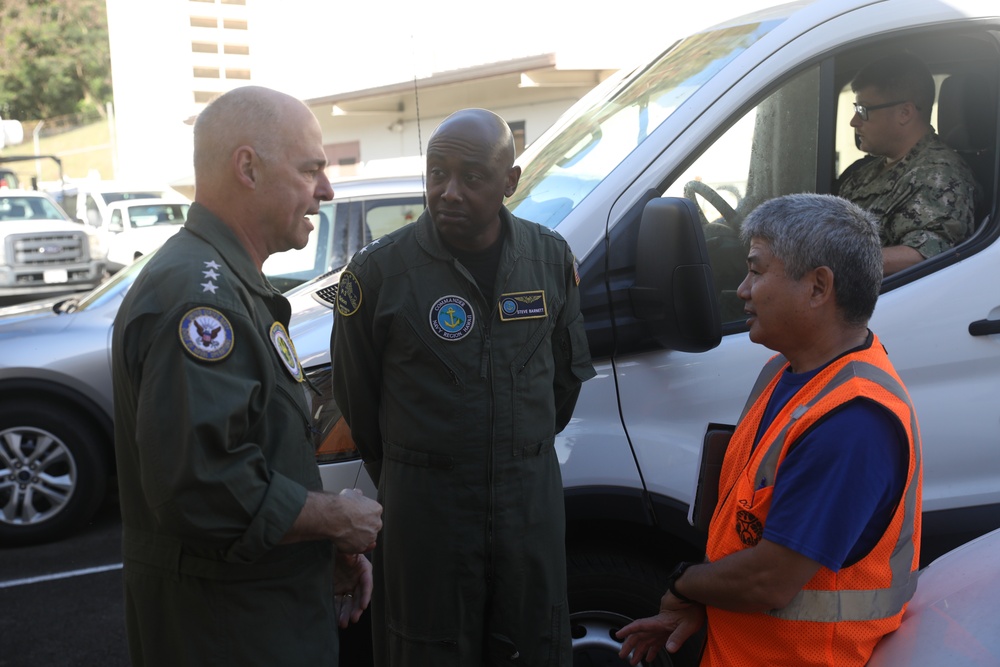 Vice Adm. Scott Gray and Rear Adm. Stephen Barnett visit Waiawa Shaft