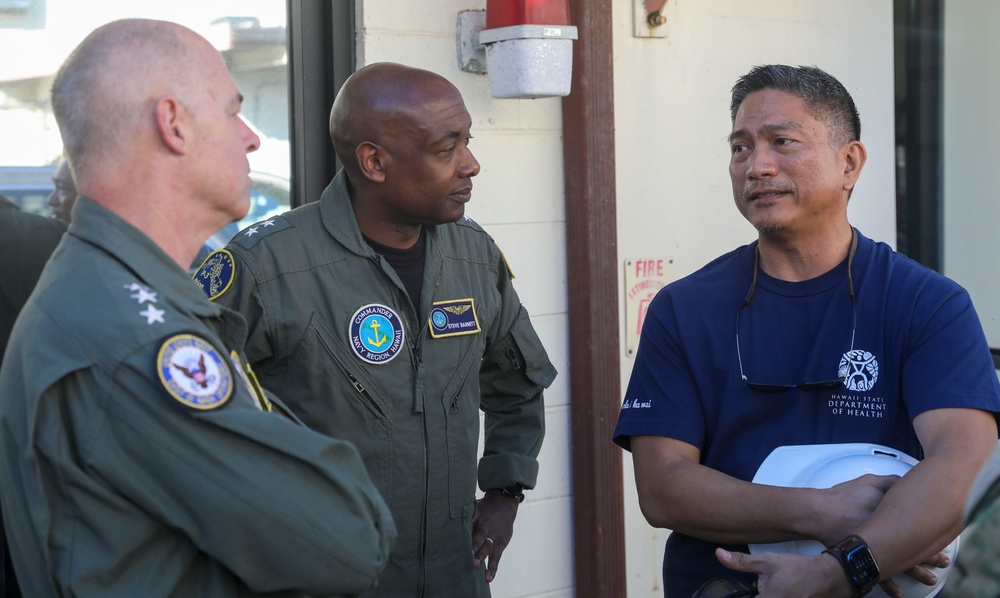 Vice Adm. Scott Gray and Rear Adm. Stephen Barnett visit Waiawa Shaft